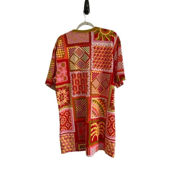 NWT Adidas x Farm Rio Crew Neck Short Sleeve Slim Dress Multi-Color Womens Large - Picture 3 of 7